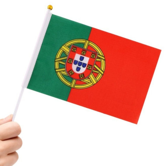Pack de 24 Bandeirolas de Portugal 20x30cm
