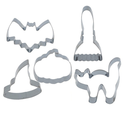 Pack de 5 Moldes Metálicos para Bolachas Halloween