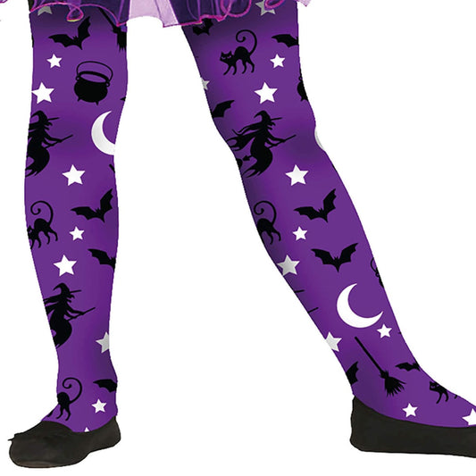 Collant de Bruxa Violeta infantis