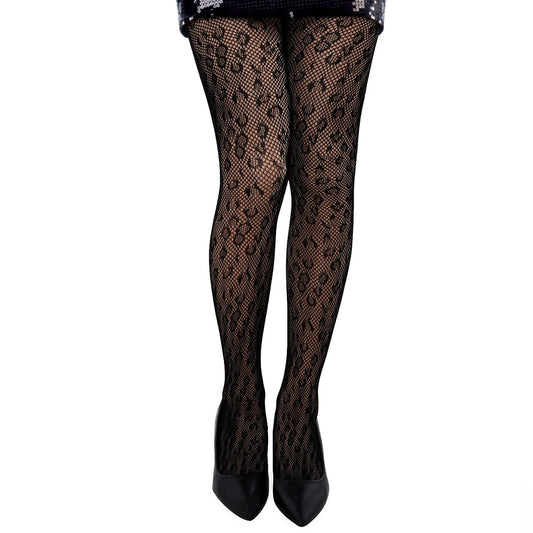 Collants de Rede Leopardo