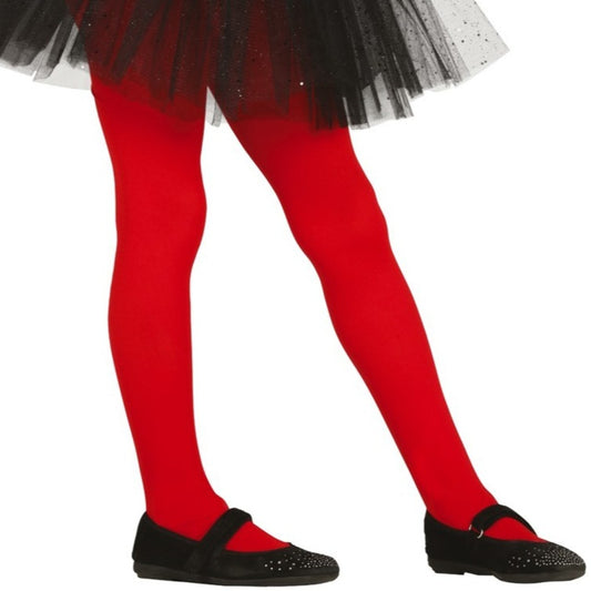 Meia-calça Vermelha Básica infantil