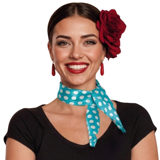 Lenço de Flamenca Azul
