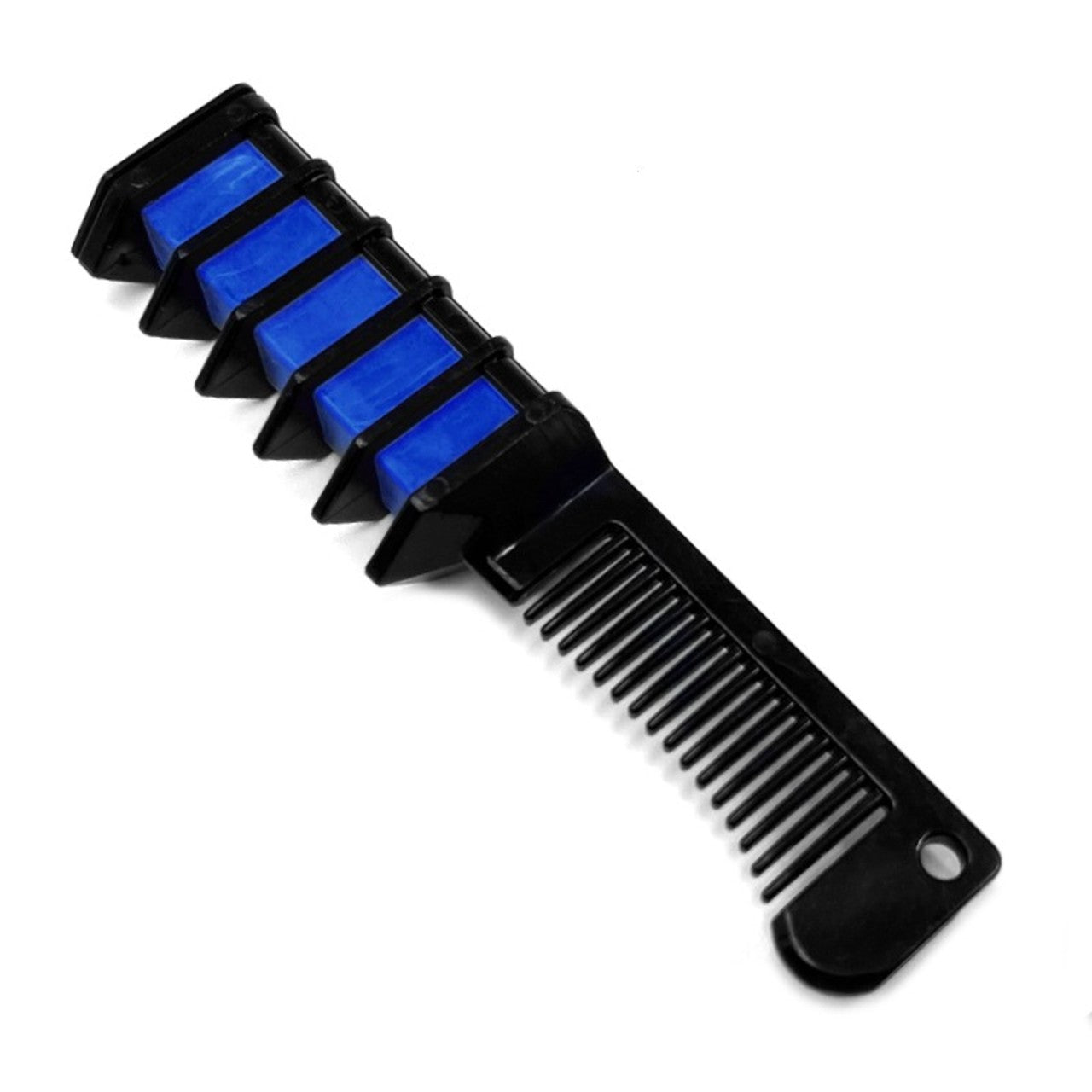 Pente de giz azul para cabelo