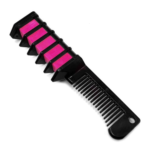 Pente de giz fúcsia para cabelo