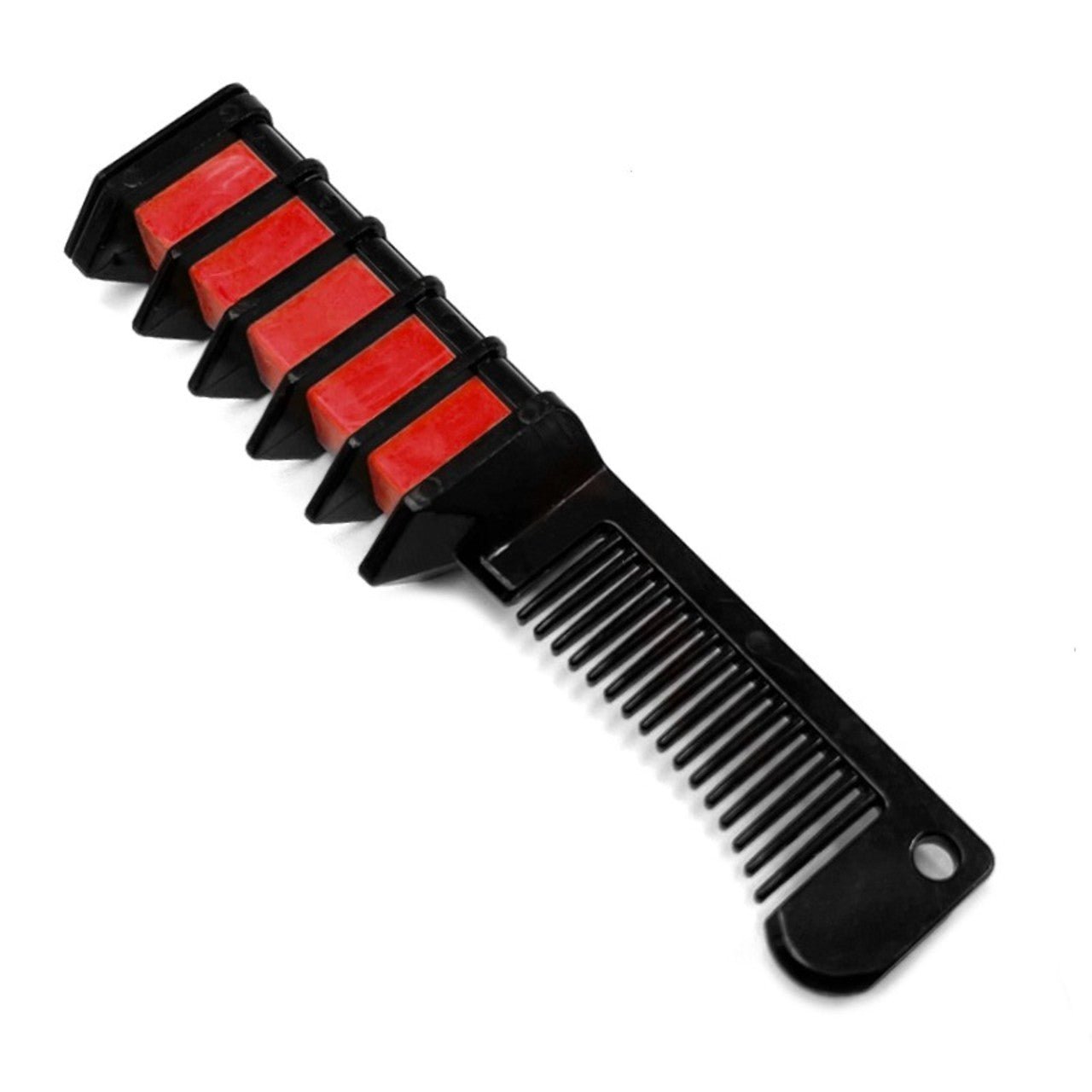 Pente de giz vermelho para cabelo