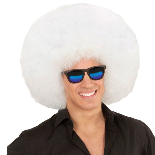 Peruca Afro Branca Super