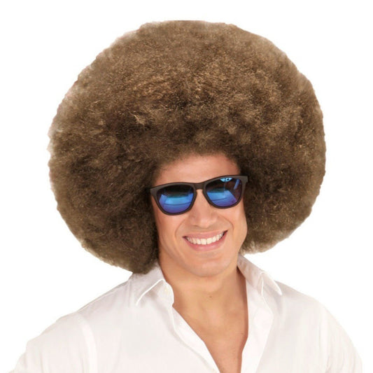 Peruca Afro Marrom Super