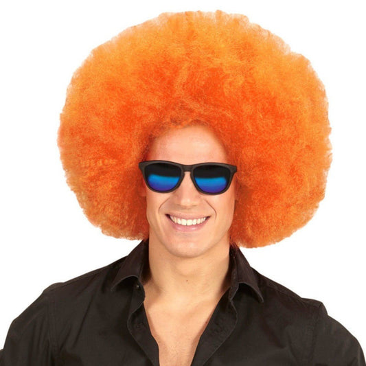 Peruca Afro Laranja Super