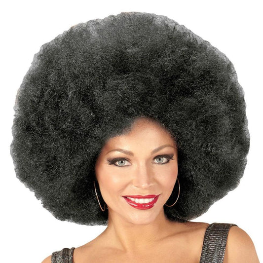 Peruca Afro Preta Super