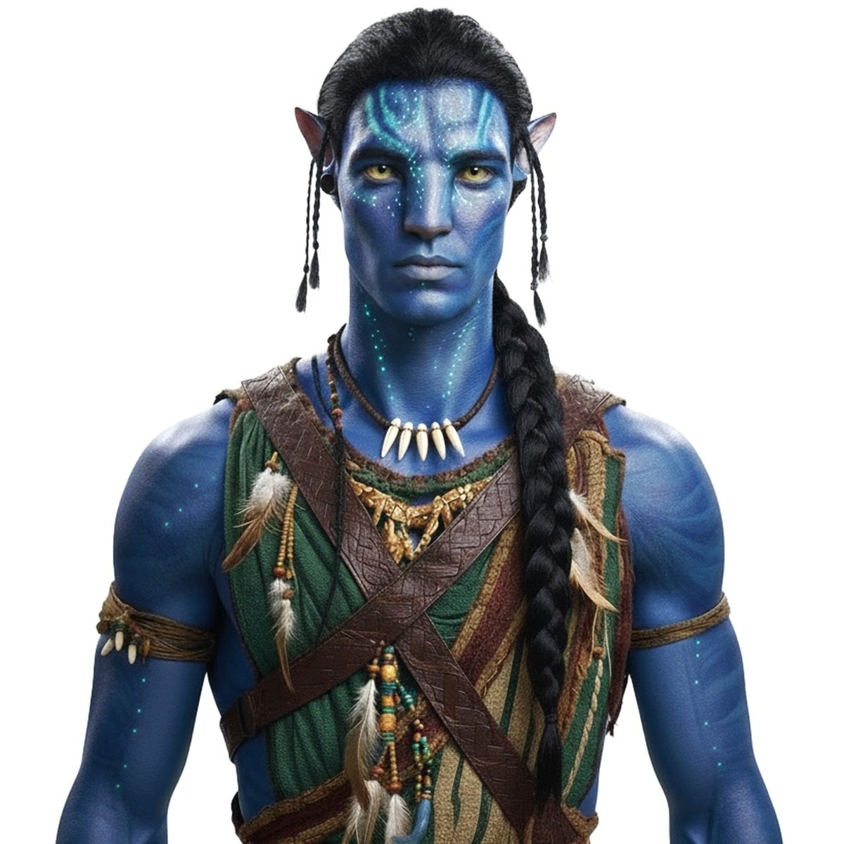 Peruca de Avatar Trança