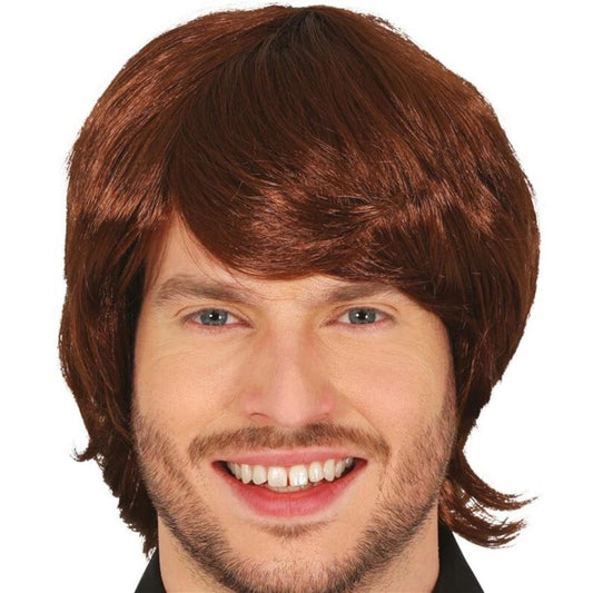 Peruca Marrom Retrô