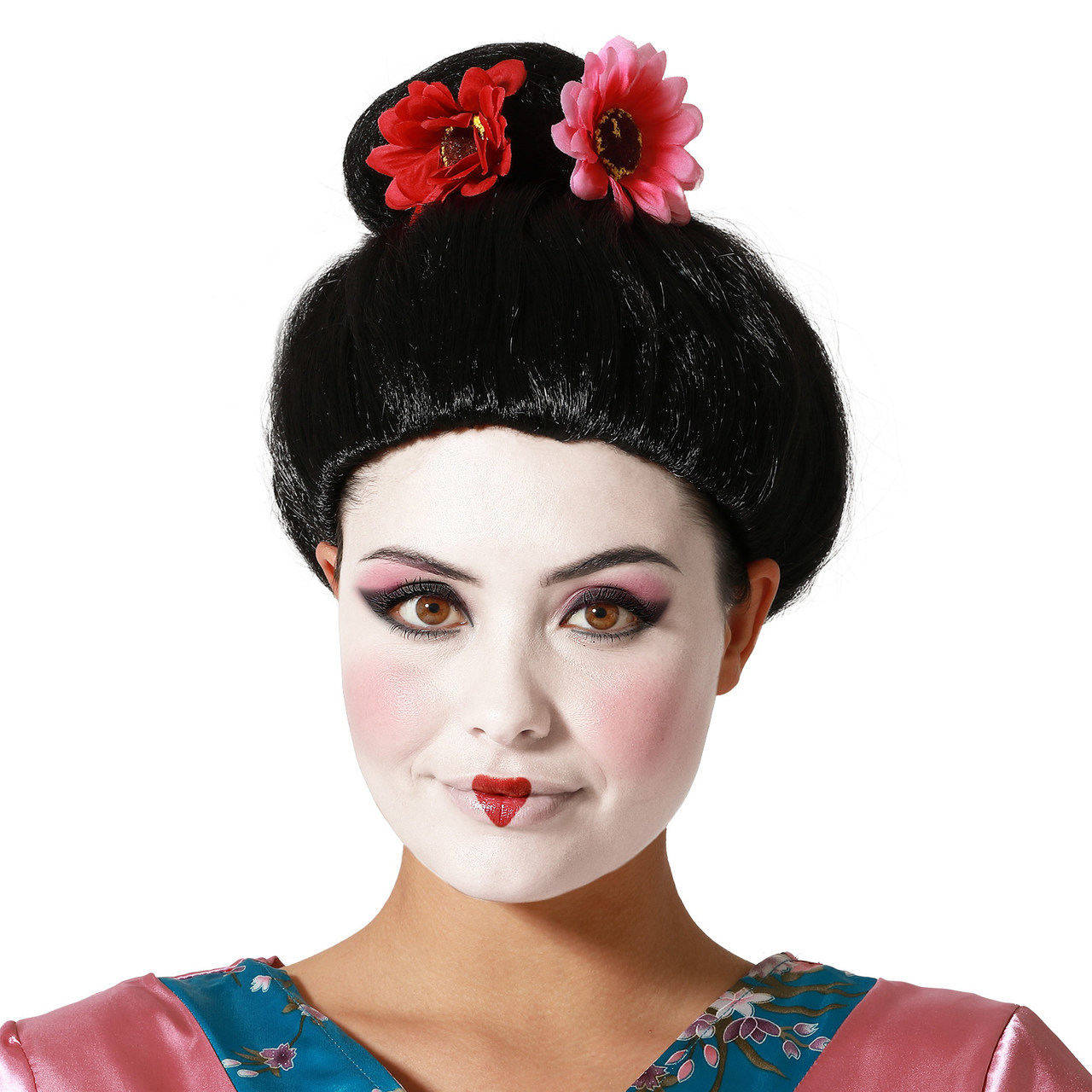Peruca de Geisha Flores