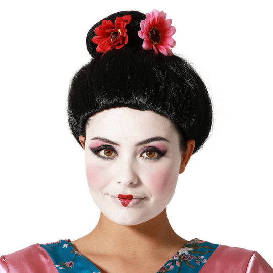 Peruca de Geisha Flores
