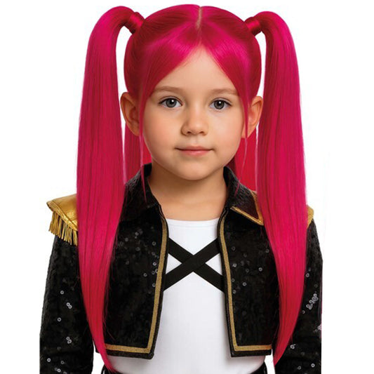 Peruca de Guerreira K-Pop Mira infantil