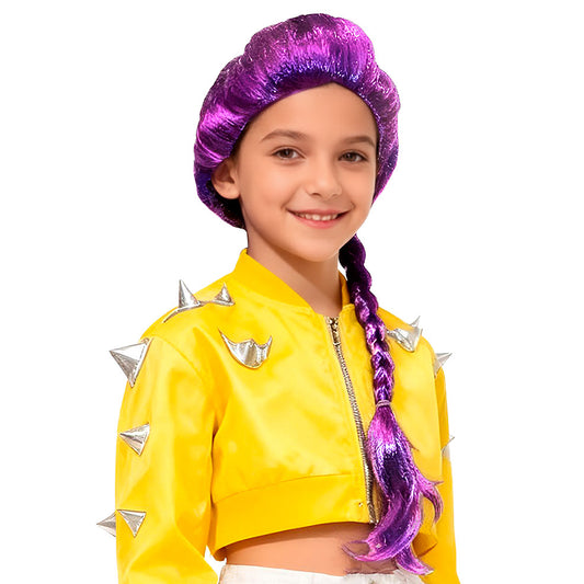 Peruca Guerreira K-Pop Rumi Hunters infantil