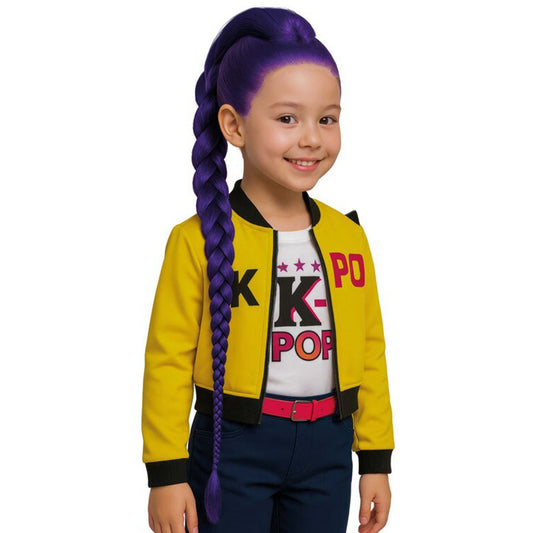 Peruca de Guerreira K-Pop Rumi infantil