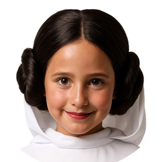 Peruca Princesa Leia Eco infantil