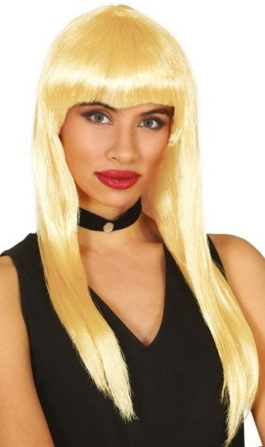 Peruca Loura com Cabelo Eco