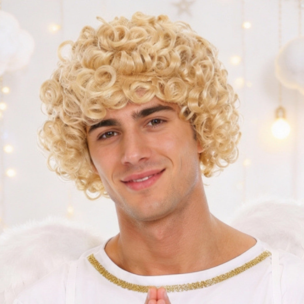 Peruca Loira Encaracolada Anjo