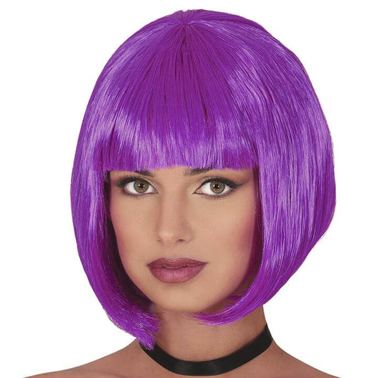 Peluca Curta Violeta Eco