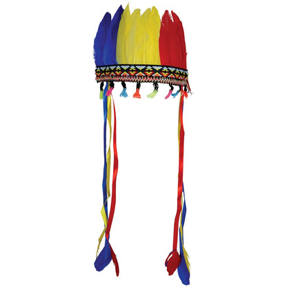 Bandolete de Índio Penas Coloridas