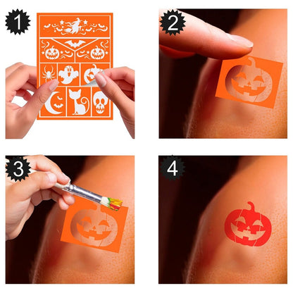 Stencil para Maquilhagem de Bruxa infantil