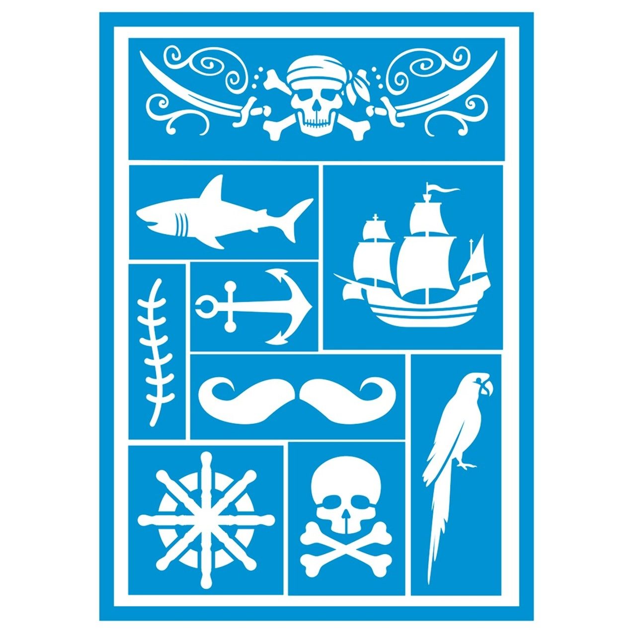 Molde para Maquilhagem de Pirata infantil