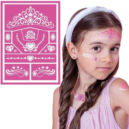 Stencil para Maquilhagem de Princesa infantil