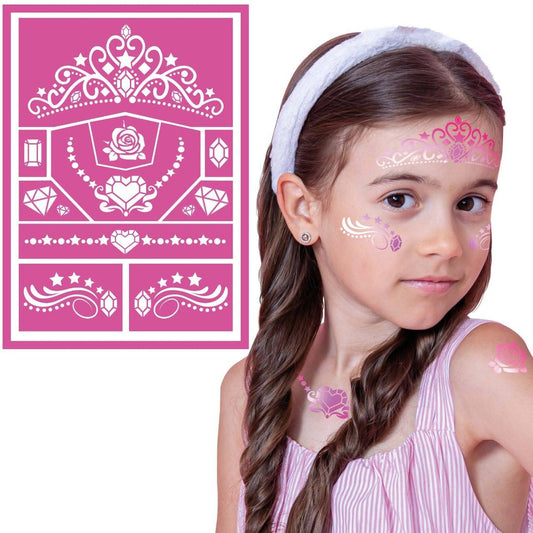 Stencil para Maquilhagem de Princesa infantil