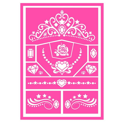 Stencil para Maquilhagem de Princesa infantil