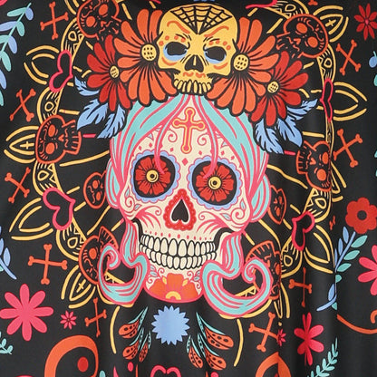 Poncho de Catrina Muerte para mulher 