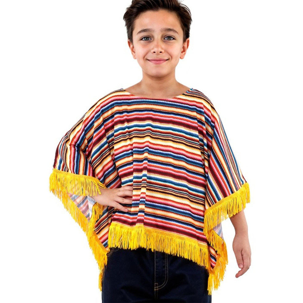 Poncho Mexicano Riscas infantil