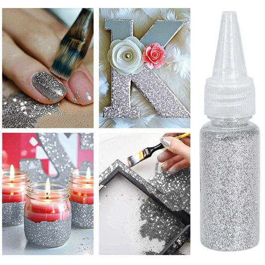 Purpurina Glitter Biodegradável Prateada