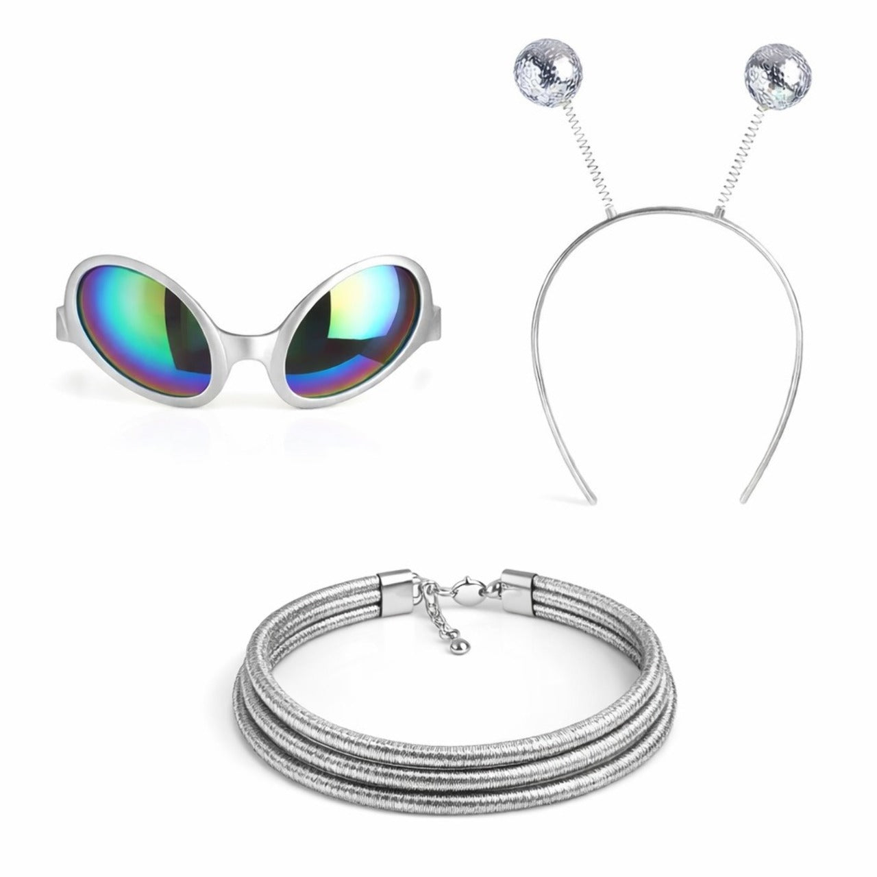 Conjunto de Alien Prateado