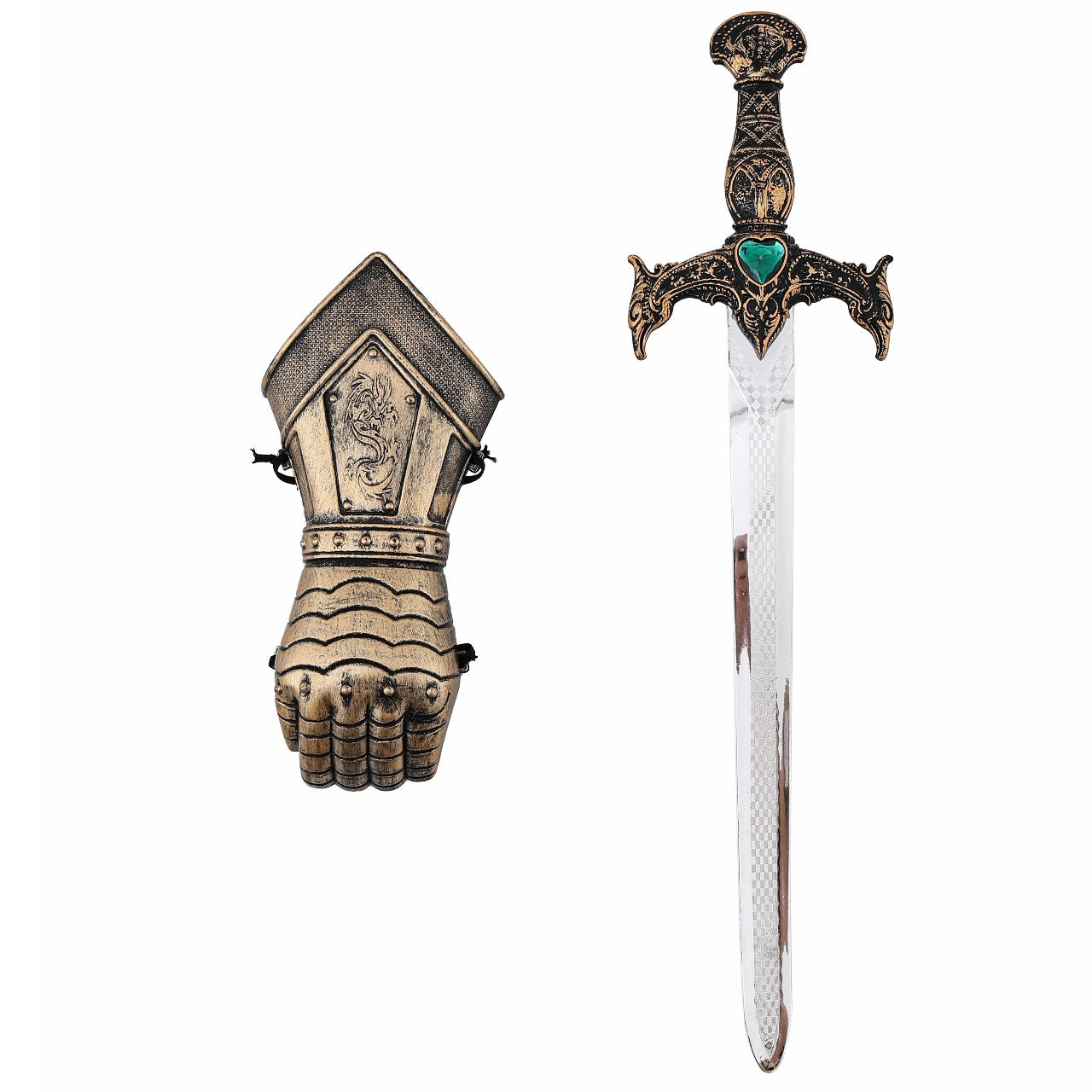 Conjunto de Cavaleiro Medieval com Luva