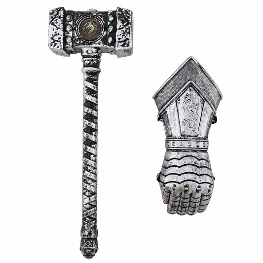 Conjunto de Cavaleiro Medieval com Martelo