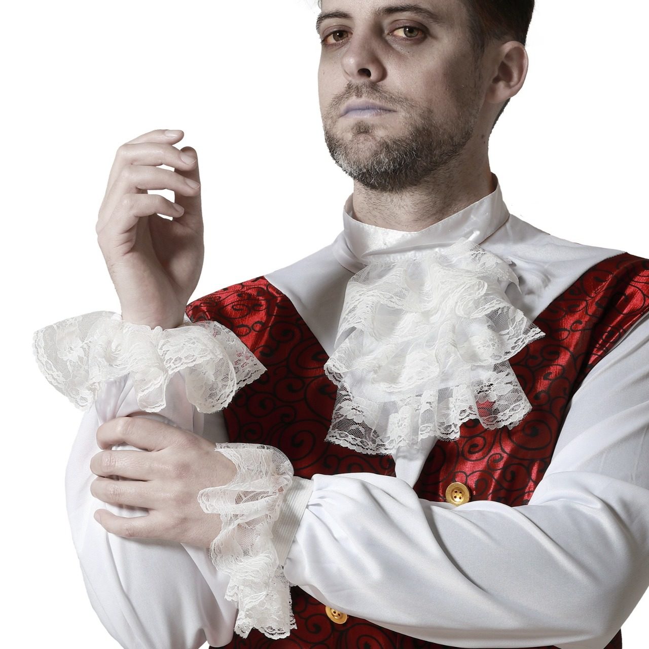 Set de Gola e Punhos Branco Eco