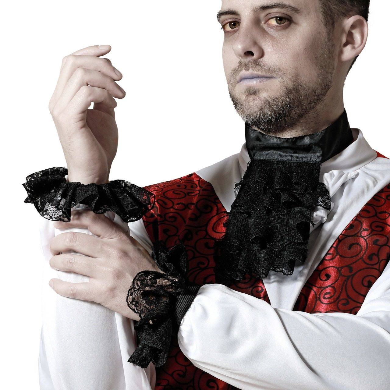 Set de Gola e Punhos Pretos Eco