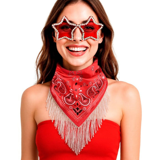 Conjunto de Disco Cowgirl Vermelho