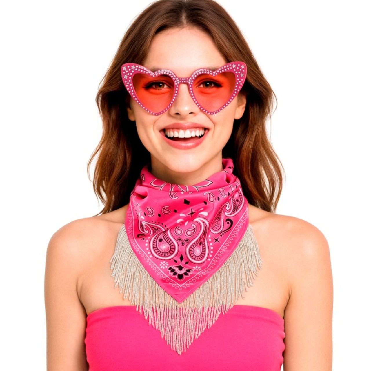 Conjunto de Disco Cowgirl Rosa