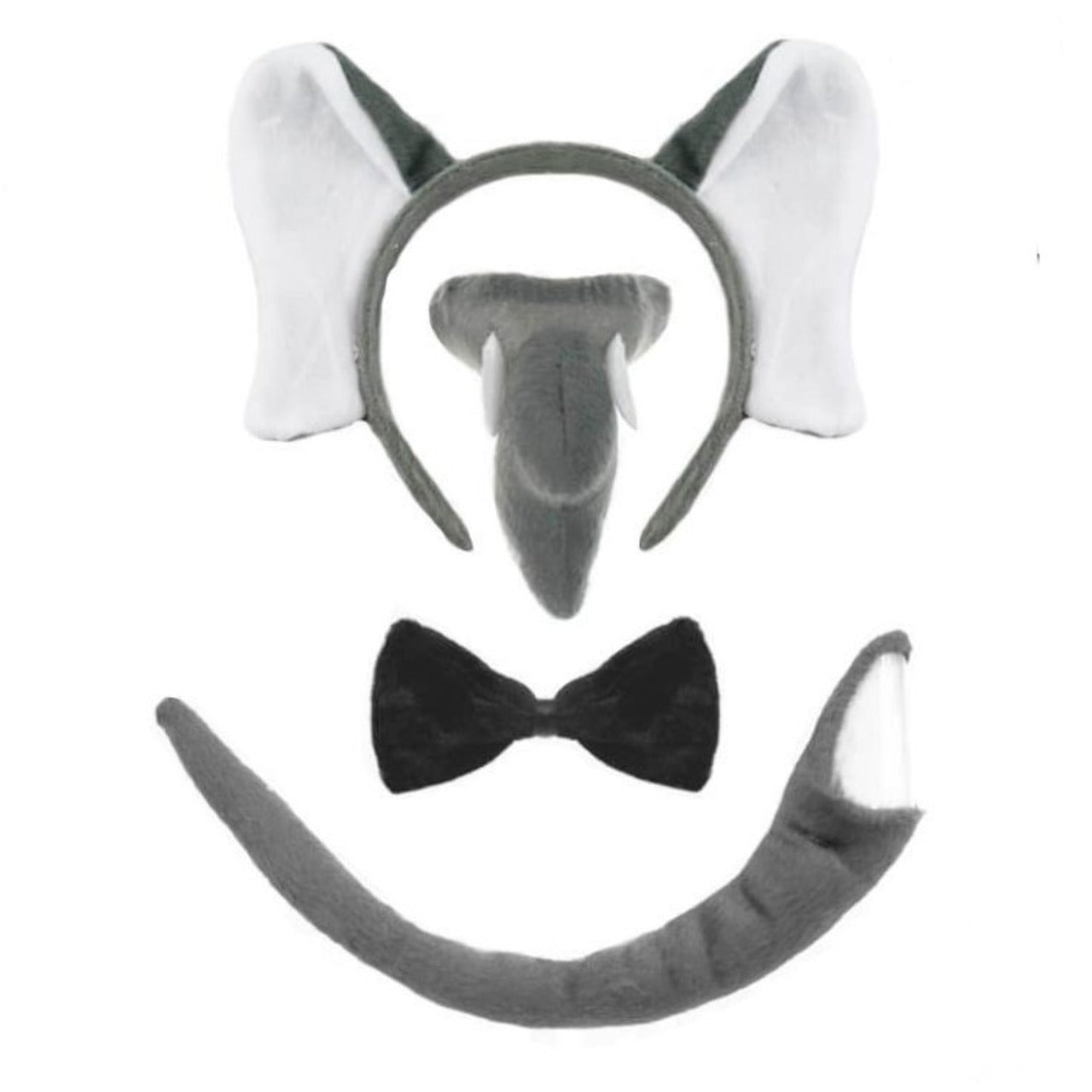 Conjunto de gravata borboleta elefante