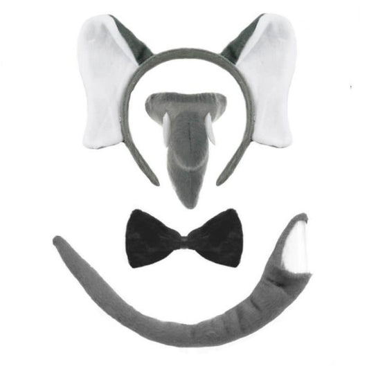 Conjunto de gravata borboleta elefante