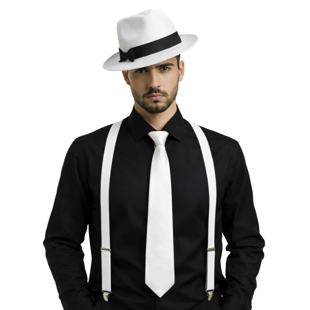 Conjunto de Gangster Branco 