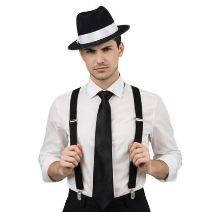 Conjunto de Gangster Preto