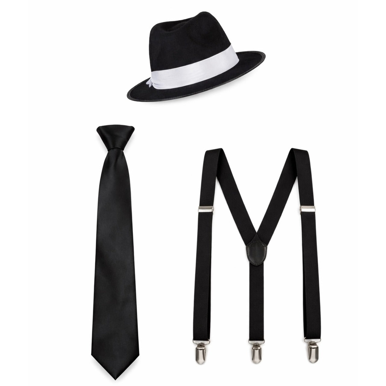 Conjunto de Gangster Preto
