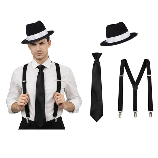Conjunto de Gangster Preto