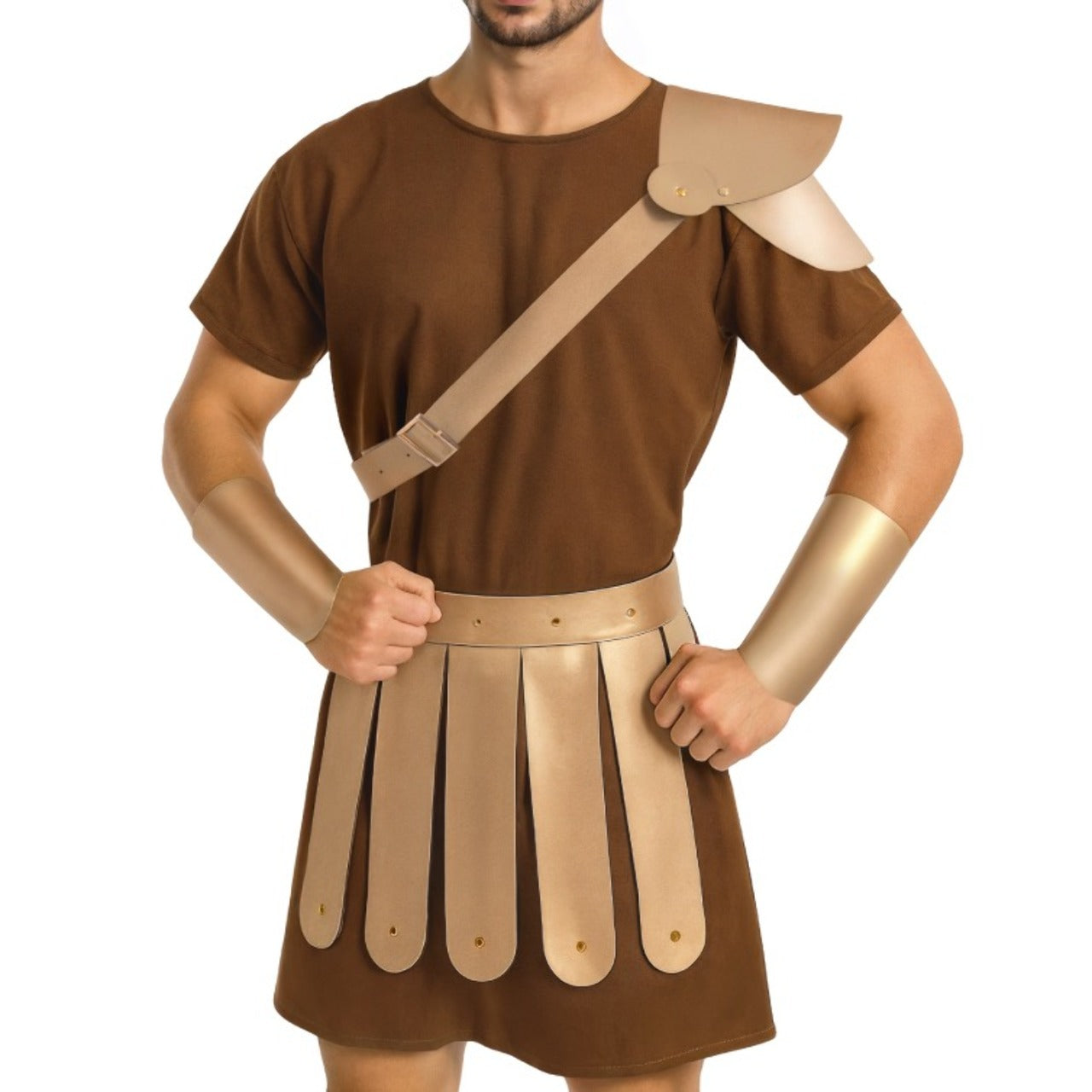 Conjunto de Gladiador Romano Ouro