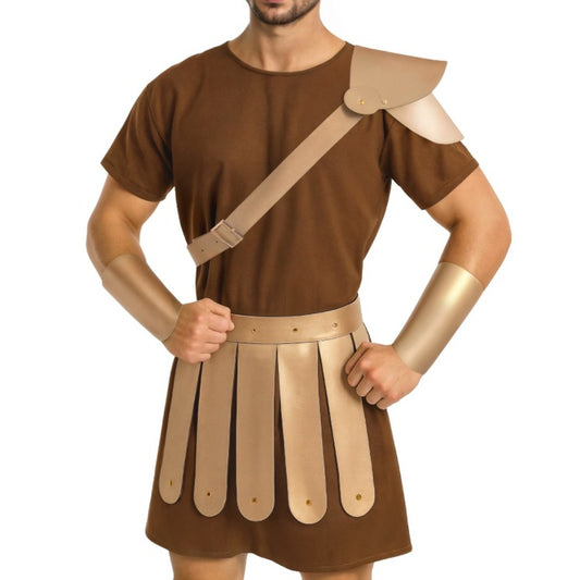 Conjunto de Gladiador Romano Ouro