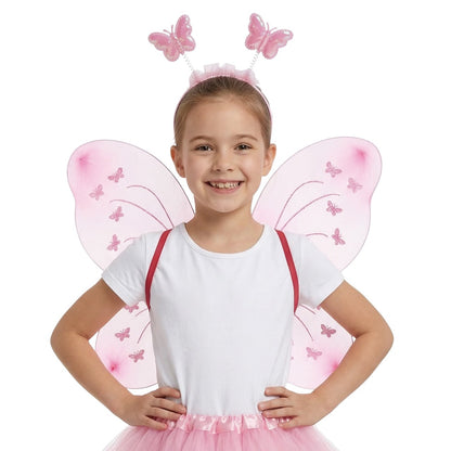Conjunto de Fada Borboleta Rosa