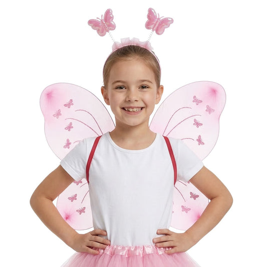 Conjunto de Fada Borboleta Rosa
